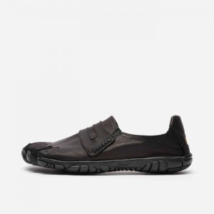 Vibram CVT-Leather Men's Lifestyle Shoes Black | XWKNI-7538