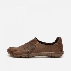 Vibram CVT-Leather Men's Lifestyle Shoes Brown | IUACL-5312