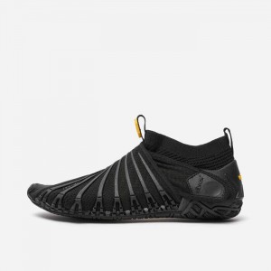 Vibram Furoshiki Knit High Women's Shoes Black | HCFGP-6857