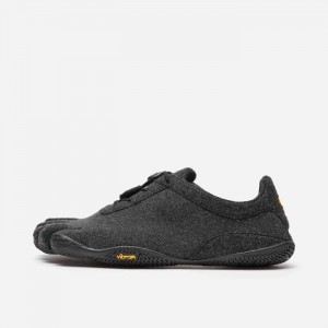 Vibram KSO ECO Wool Men's Lifestyle Shoes Grey / Black | UBSCJ-2195