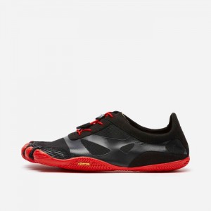 Vibram KSO EVO Men's Training Shoes Black / Red | LAQIT-8197