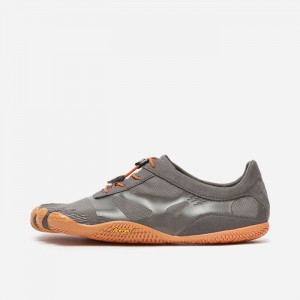 Vibram KSO EVO Men's Training Shoes Grey / Orange | DQLEB-2378