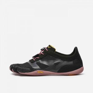 Vibram KSO EVO Women's Training Shoes Black / Rose | RTFEC-3497