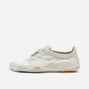 Vibram KSO EVO Women's Training Shoes White / Green / White | SCOHZ-0485