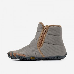 Vibram V-Lynx Men's Lifestyle Shoes Grey / Brown | MPAQE-9054