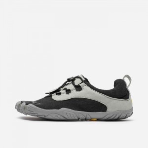 Vibram V-Run Retro Women's Running Shoes Black / Grey | QTWCN-6512