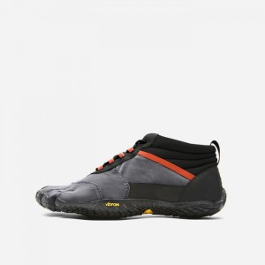 Vibram V-Trek Insulated Men's Lifestyle Shoes Black / Grey / Red | AYKTQ-2360