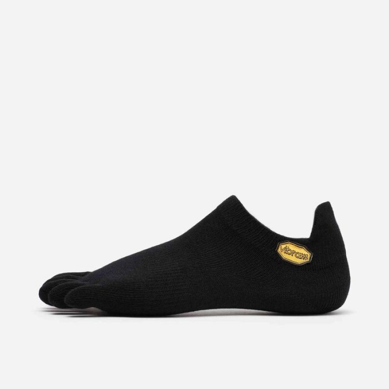 Vibram 5TOE No Show Socks Black | MBFAJ-0526