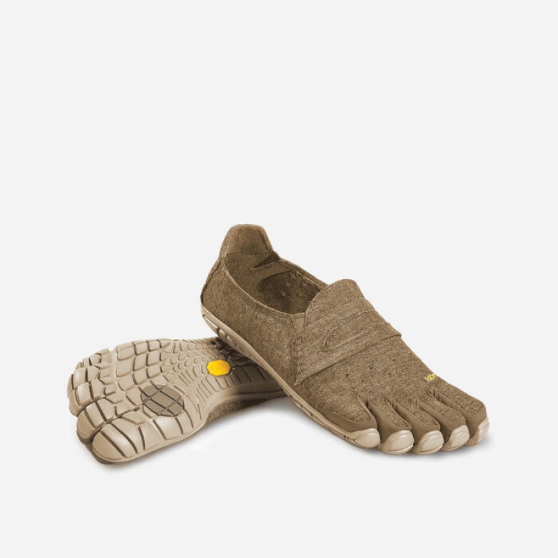 Vibram CVT-Hemp Men's Lifestyle Shoes Khaki | BZFIG-0312