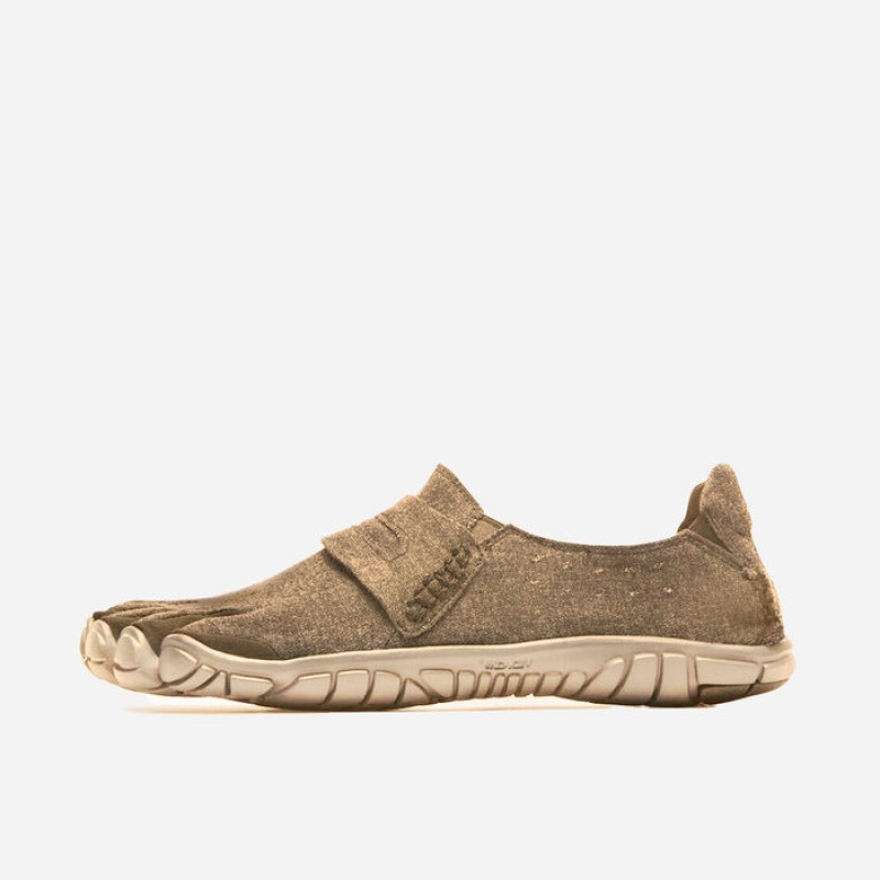 Vibram CVT-Hemp Men\'s Lifestyle Shoes Khaki | BZFIG-0312