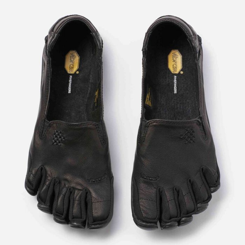 Vibram CVT-Leather Women's Lifestyle Shoes Black | RXGMC-0369