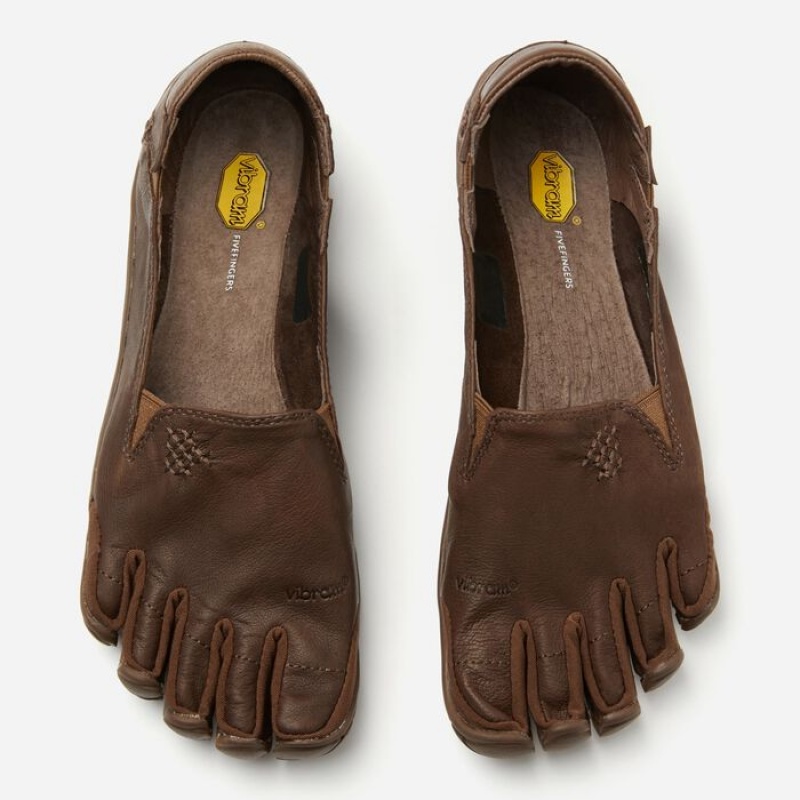 Vibram CVT-Leather Women's Lifestyle Shoes Brown | RSNYM-9401