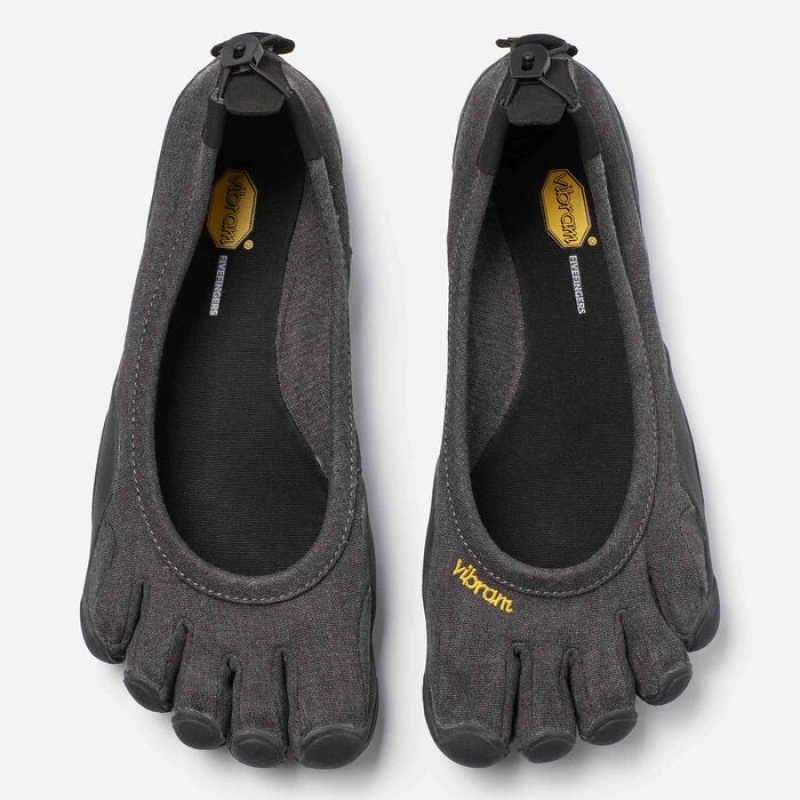 Vibram Classic ECO Women's Lifestyle Shoes Black | ZEUIR-3658