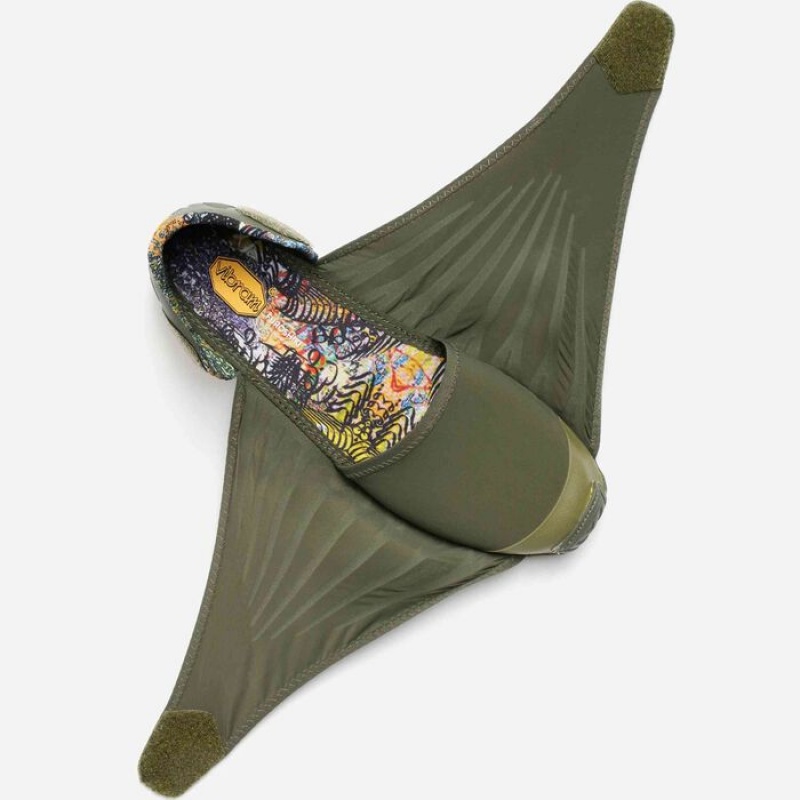 Vibram Furoshiki Men's Shoes Olive | YQKWM-8165