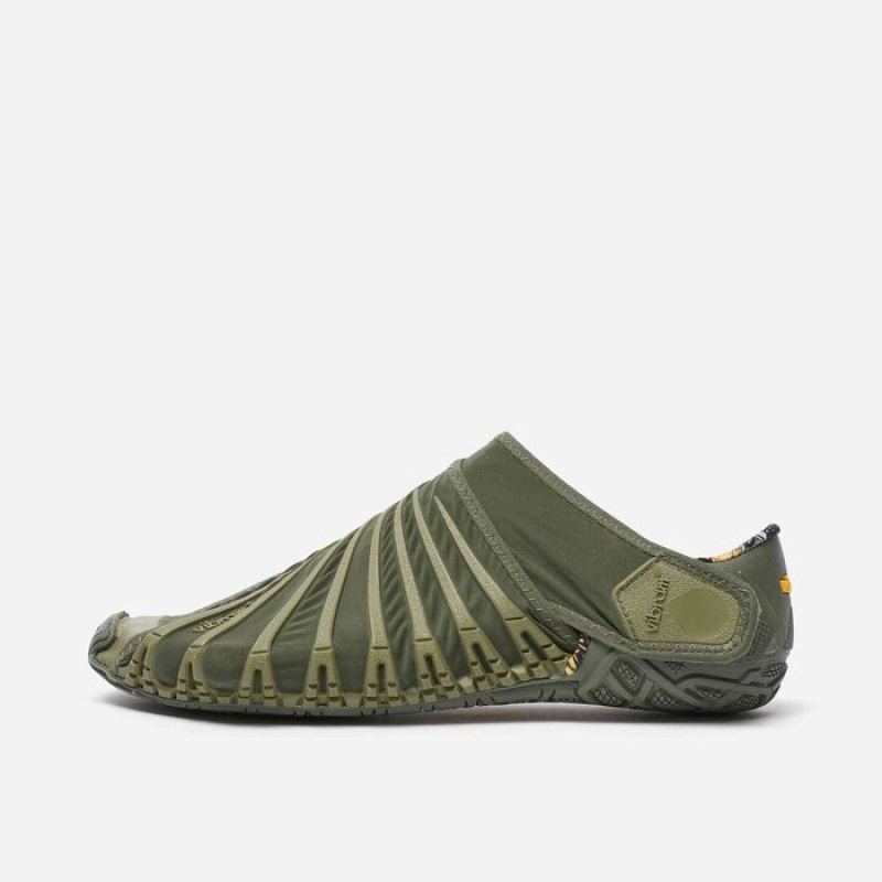 Vibram Furoshiki Men\'s Shoes Olive | YQKWM-8165