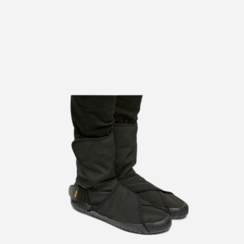 Vibram Furoshiki New Yorker Mid Women's Boots Black | VNOJX-6431