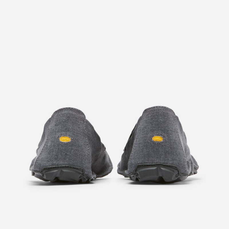 Vibram Hemp Men's One Quarter Grey / Black | GOVBQ-7065