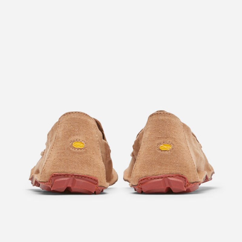 Vibram Hemp Tobacco Men's One Quarter Brown / Dark Red | DUQOG-9124