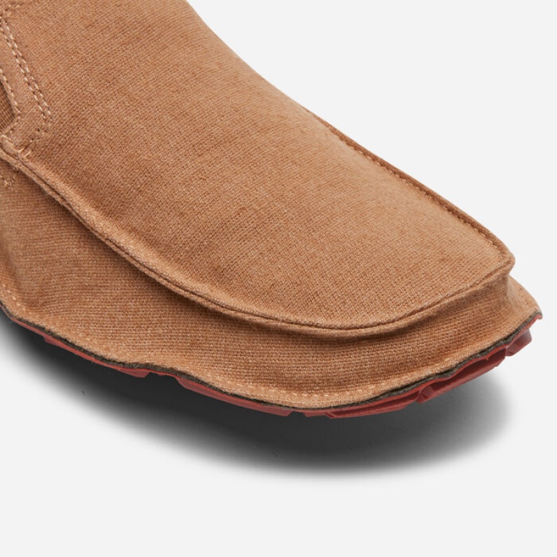 Vibram Hemp Tobacco Men's One Quarter Brown / Dark Red | DUQOG-9124