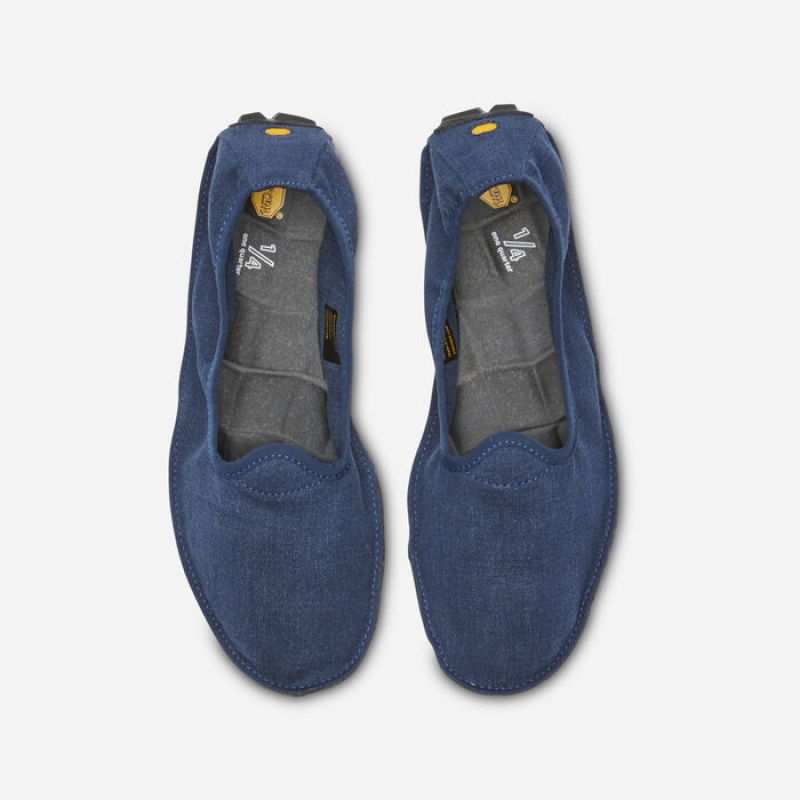 Vibram Hemp Women's One Quarter Blue / Black | TSVCK-3618