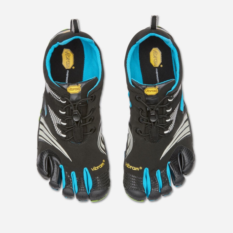 Vibram KMD Sport LS Men's Training Shoes Black / Blue / Green | UBROA-7842