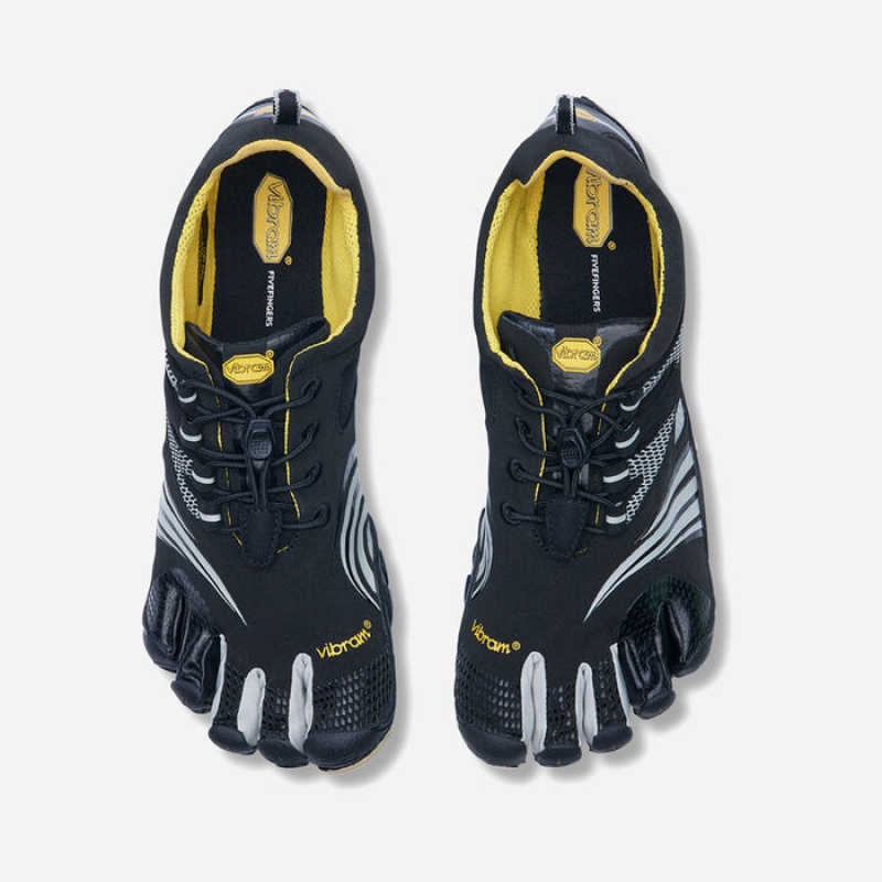 Vibram KMD Sport LS Men's Training Shoes Black / Silver / Grey | QVILA-7293