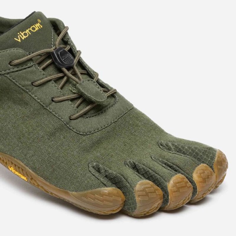 Vibram KSO ECO Military Men's Lifestyle Shoes Green | SCZAB-5103