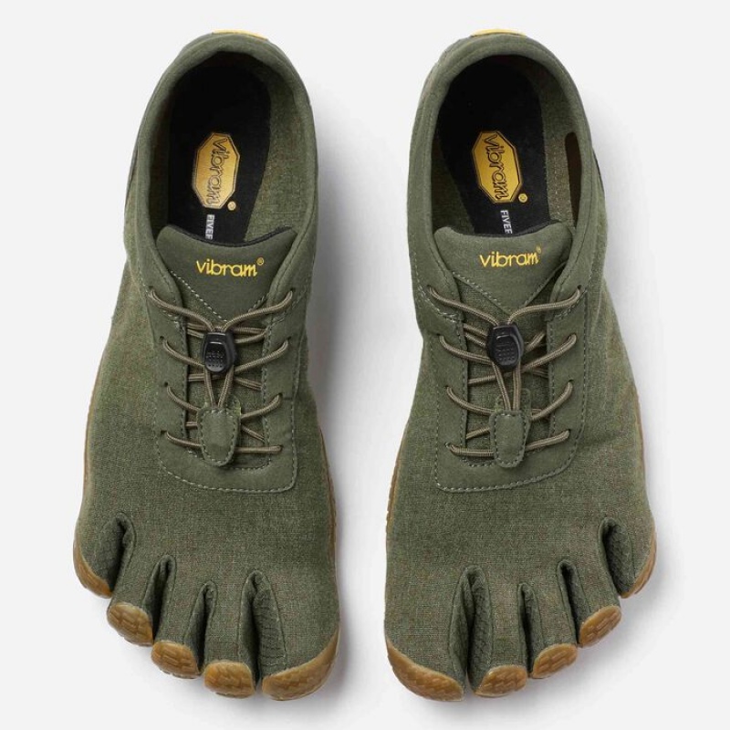 Vibram KSO ECO Military Men's Lifestyle Shoes Green | SCZAB-5103