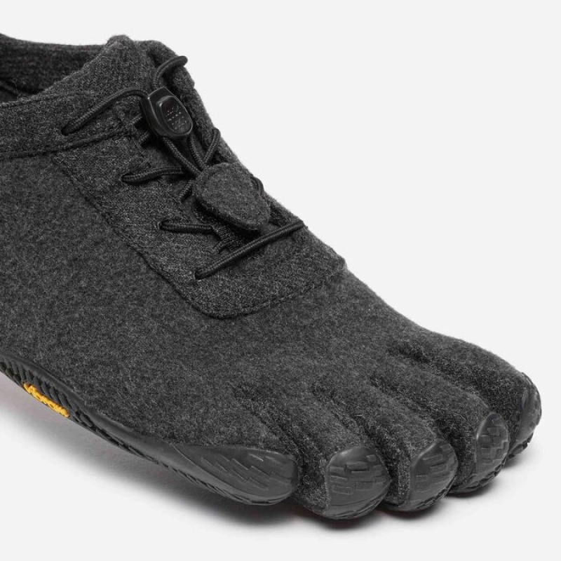 Vibram KSO ECO Wool Men's Lifestyle Shoes Grey / Black | UBSCJ-2195