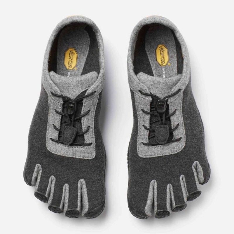 Vibram KSO ECO Wool Men's Lifestyle Shoes Grey / Light Grey / Black | RVKEP-5206