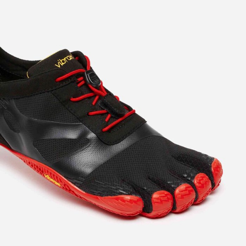 Vibram KSO EVO Men's Training Shoes Black / Red | LAQIT-8197