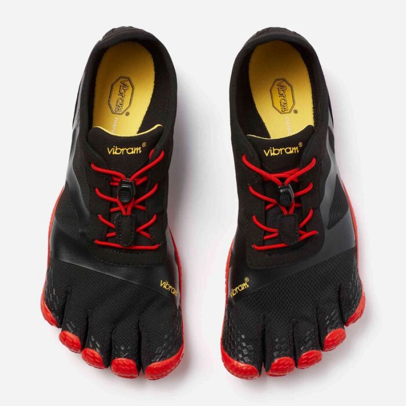 Vibram KSO EVO Men's Training Shoes Black / Red | LAQIT-8197