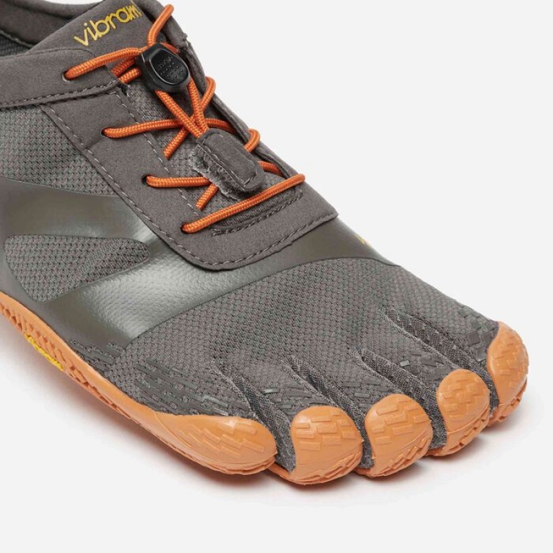 Vibram KSO EVO Men's Training Shoes Grey / Orange | DQLEB-2378