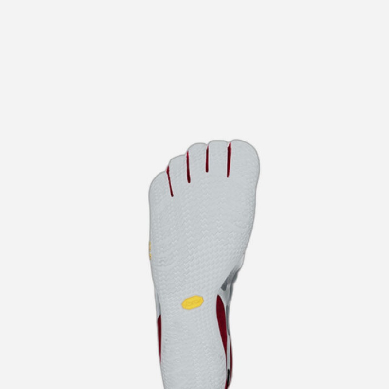 Vibram KSO EVO Men's Training Shoes Grey / Red | WXNLS-6981