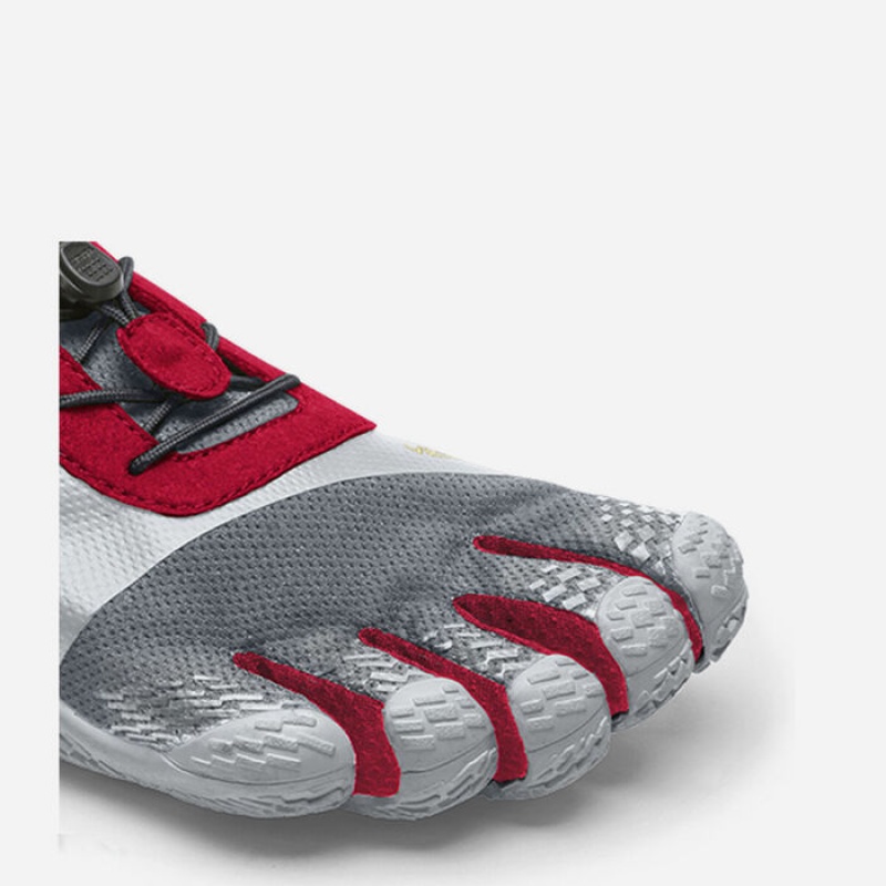 Vibram KSO EVO Men's Training Shoes Grey / Red | WXNLS-6981