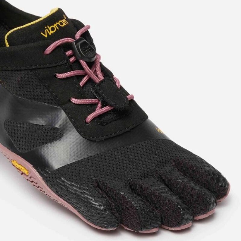 Vibram KSO EVO Women's Training Shoes Black / Rose | RTFEC-3497