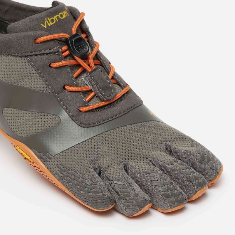 Vibram KSO EVO Women's Training Shoes Grey / Orange | LDQSY-4327