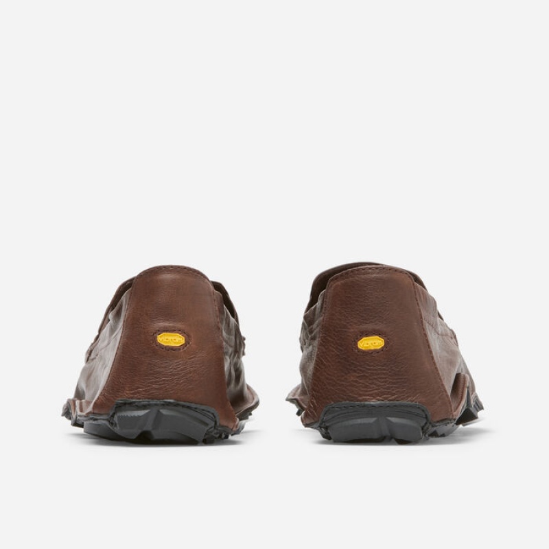 Vibram Leather Men's One Quarter Brown / Black | YBVWK-9243