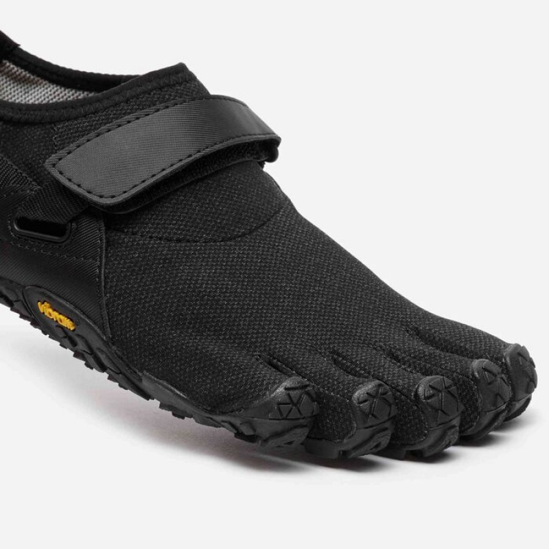 Vibram Spyridon EVO Men's Hiking Shoes Black / Black | XJGPS-5427