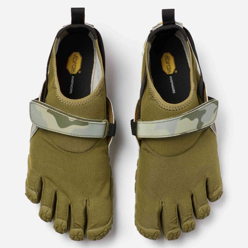 Vibram Spyridon EVO Men's Running Shoes Dark Green / Camo | JIZNU-0478