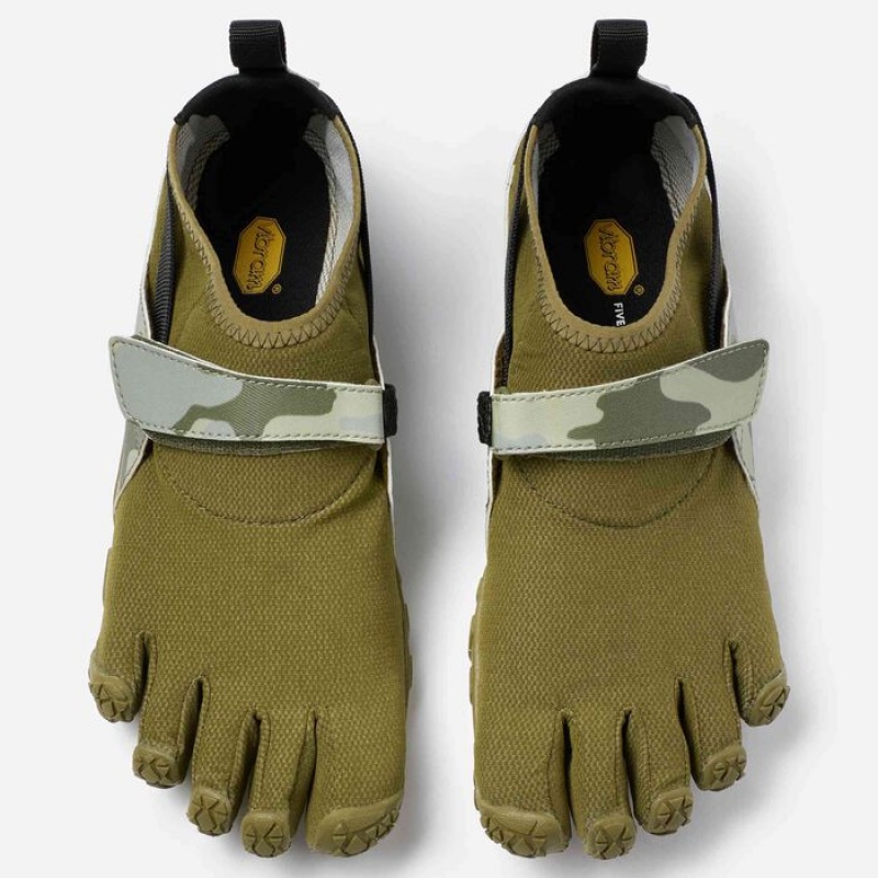 Vibram Spyridon EVO Women's Hiking Shoes Dark Green / Camo | PVJCH-8154