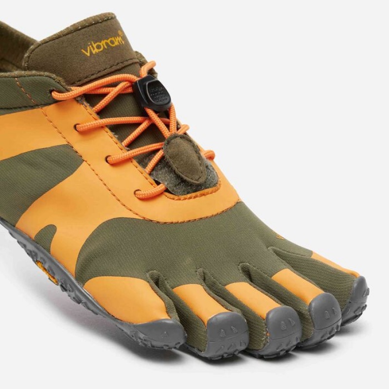 Vibram V-Alpha Military Men's Hiking Shoes Orange / Grey | AUMOW-9260