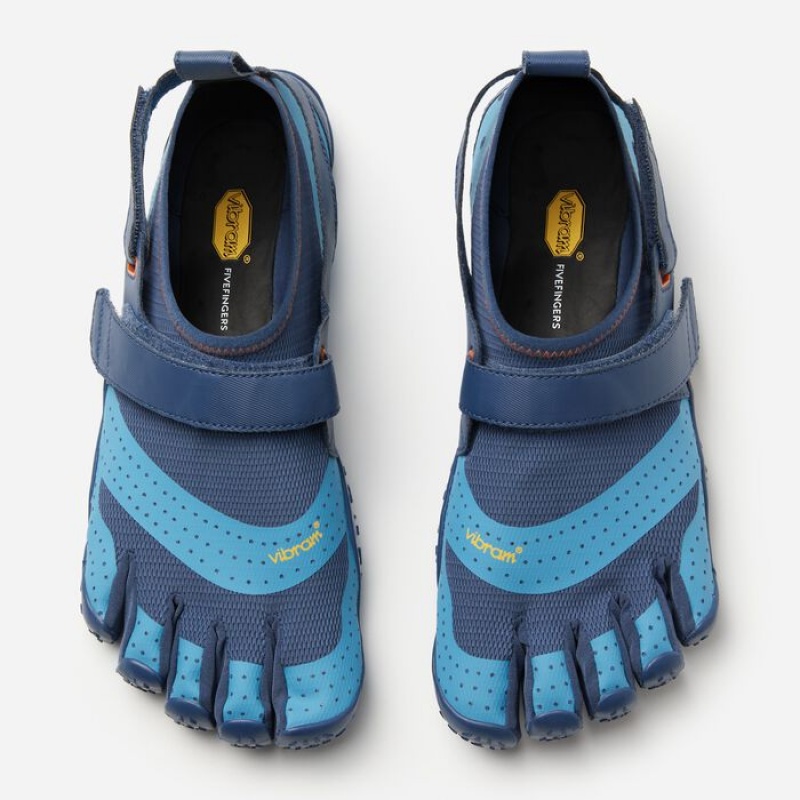 Vibram V-Aqua Men's Water Shoes Light Turquoise Blue / Light Blue / Blue | XNDLA-0357