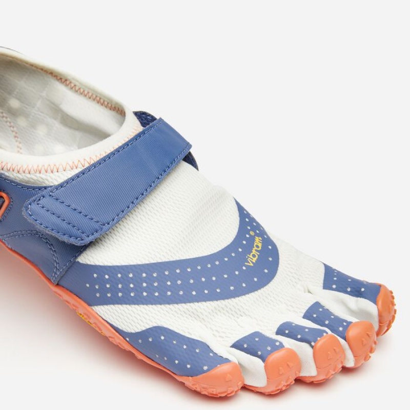 Vibram V-Aqua Women's Water Shoes Light Turquoise White / Blue / Coral | NBIZQ-8347