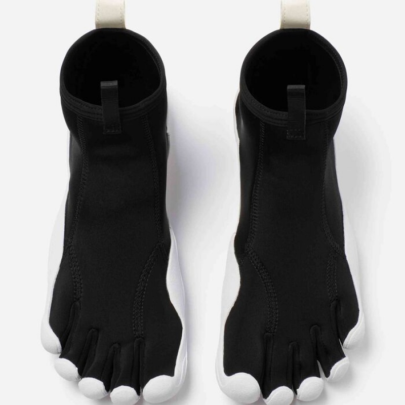 Vibram V-NEOP Women's Lifestyle Shoes Black / White | SWTRO-9187