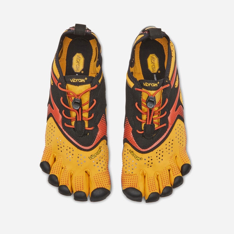 Vibram V-Run Golden Men's Running Shoes Yellow / Black | MSZCR-2641