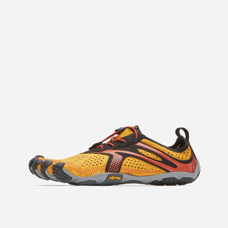 Vibram V-Run Golden Men\'s Training Shoes Yellow / Black | EDYLP-0867