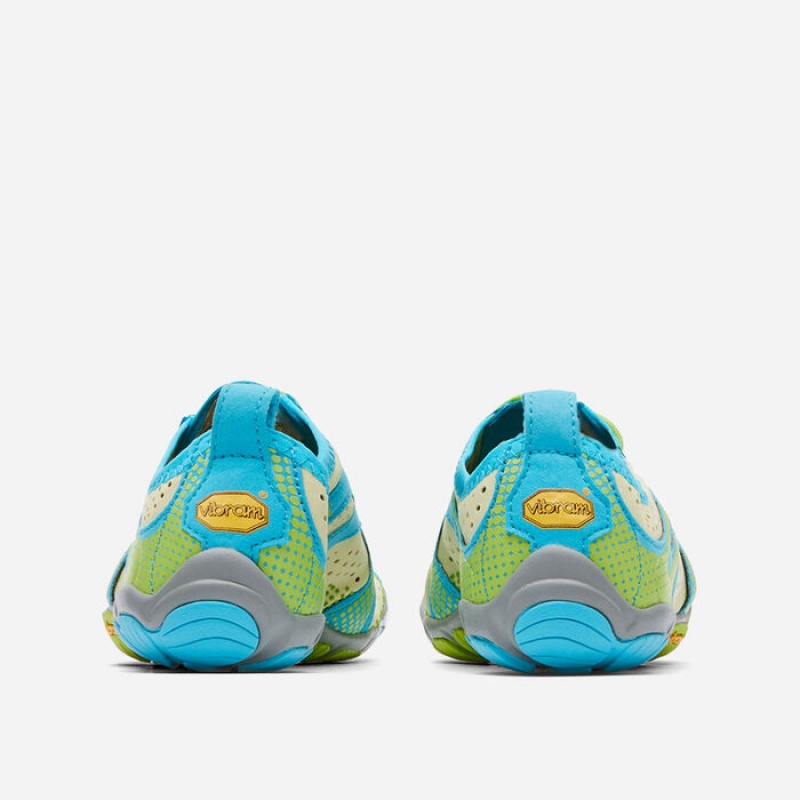 Vibram V-Run Lime Women's Running Shoes Light Green / Blue | BYWLV-6830