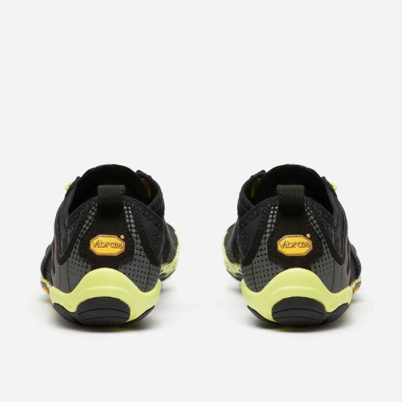 Vibram V-Run Men's Running Shoes Black / Yellow | PQJHF-0461