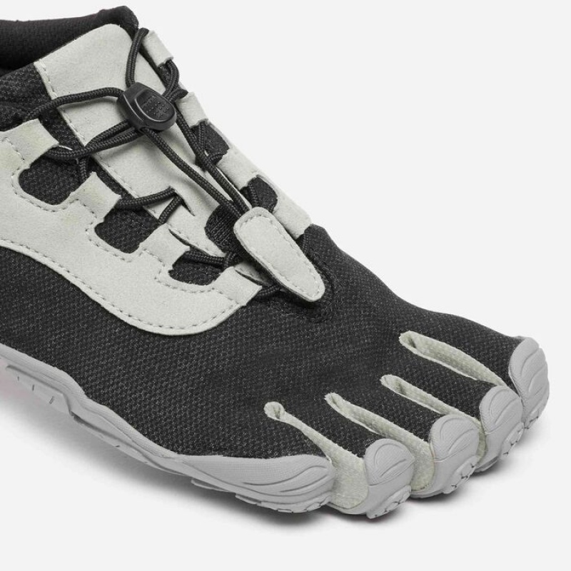 Vibram V-Run Retro Men's Running Shoes Black / Grey | GDLWV-3527